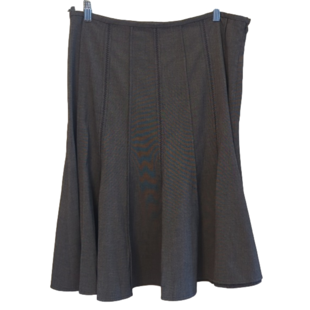 Chic Brown Midi Skirt